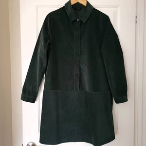 COS Dark Green Cord Dress Size EUR 40 Shirt Style - Picture 1 of 6
