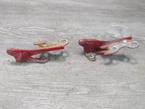 85-89 TOYOTA MR2 AW15 SET OF 2 FRONT LEFT & RIGHT HOOD FRUNK HINGE RED OEM - Picture 1 of 14