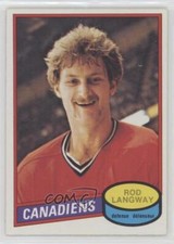 1980-81 O-Pee-Chee Rod Langway #344 Rookie RC HOF