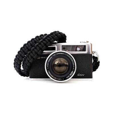 NEW BLACK PARACORD 36" CAMERA NECK STRAP DSLR MIRRORLESS LEICA CANON SONY FUJI - Image 1 of 4