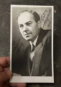 Vintage 1970 Alexander Kipnis signiertes 4 "X8" Foto & Umschlag - Opernsänger - Bild 1 von 5
