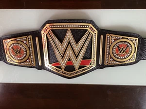WORLD HEAVYWEIGHT CHAMPIONSHIP REPLICA TITLE BRASS BELT BLACK ADULT SIZE 2mm/4MM - Picture 1 of 7