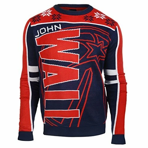 KLEW NBA Men's Washington Wizards John Wall #2 Ugly Sweater Cover