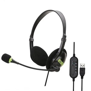 PC Computer Headset - USB Headphones with Microphone - Picture 1 of 2