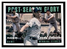 1996 Fleer Post-Season Glory #4 RANDY JOHNSON Seattle Mariners ~B5AA