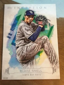 2019 Topps Inception Jumbo 5x7 Blake Snell Rays 41 04/49 - Picture 1 of 1