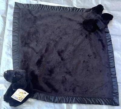 My Banky Baby Security Blanket Black Lab Dog Puppy Lovey Plush Summer Labrador - Image 1 of 4