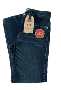 Levis 511 Boys Slim Fit Super Soft Jeans Size 7X Regular Adjustable Waistband  - Picture 1 of 5