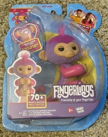 2022 FINGERLINGS Charli Purple Baby Monkey 70+ Sounds & Reactions NIP New