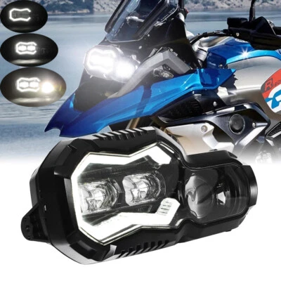 2022 Модернизированная светодиодная фара с Halo Angel Eye DRL для F650GS/F700GS/F800GS/F800R - Изображение 1 из 4