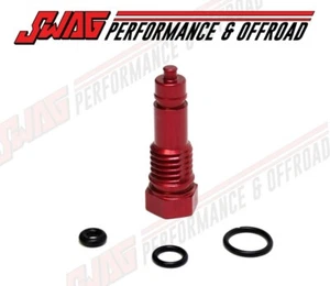 11-16 FORD 6.7 6.7L POWERSTROKE DIESEL RED BILLET WATER IN FUEL DRAIN PLUG - Picture 1 of 3