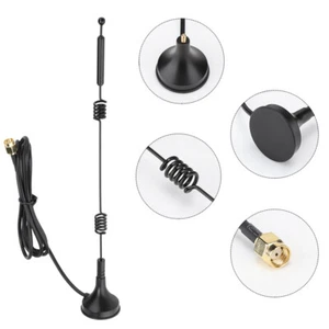 1PC 12dBi Wireless 2.4/5GHZ Dual-band Antenna RG-SMA Female Magnetic Base 3m TDM - Zdjęcie 1 z 6