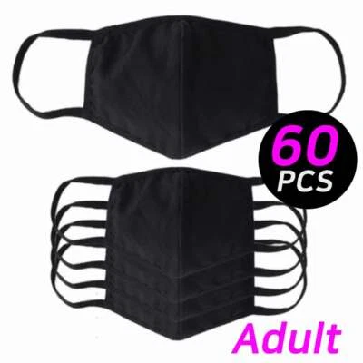 Máscara de algodón KOOKAY 3D Premium NEGRA hecha en Corea 60 piezas para adultos prevenir el resfriado  Foto 1 de 4