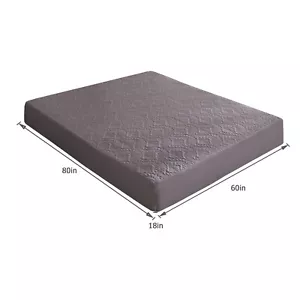 Mattress Pad Cover Topper Protector Quilted King Queen Fitted Full Twin Size Top - Picture 1 of 15