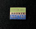 Jackson Hole Nastar Bronze Vtg Skiing Pin Badge Wyoming Resort Souvenir Travel