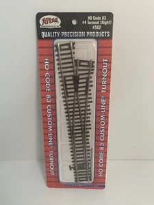 Atlas HO Scale Code 83 Custom Line Right Hand #4 Turnout #562 - Picture 1 of 1