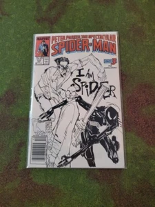 SPECTACULAR SPIDER-MAN 133 Newsstand Marvel Comics 1987 - Picture 1 of 1