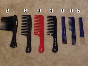 HAIR COMBS / AFRO RAKE COMBS / TEASING COMBS - Picture 1 of 13