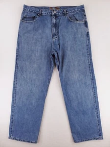 Quiksilver Jeans Mens 36x32 Relaxed Straight Baggy Grunge Hip Hop 90s Y2K Skater - Picture 1 of 16