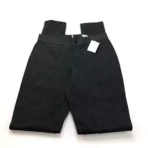 Pantalones de tiro medio grises J.Crew Pixie con cremallera NUEVOS 0 Reg (ajuste 25W 30L) - Imagen 1 de 9