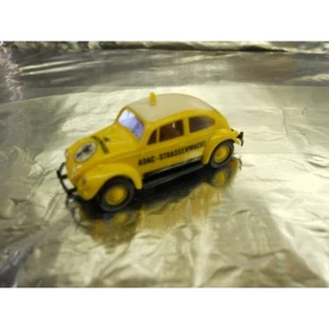 ** Brekina 25080 VW Beetle ADAC Motor Vehicle Yellow 1:87 HO Scale - Picture 1 of 2