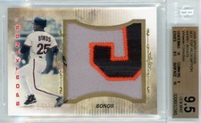 2009 SPORTKINGS BARRY BONDS BOX TOP REDEMPTION 1/1 GAME-USED JERSEY BGS GEM 9.5!