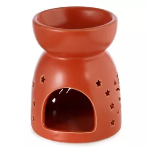 Quemador de cerámica y cera recortado de aceite y cera Eden rojo Santa y trineo de Navidad NUEVO - Imagen 1 de 5
