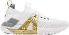 New Under Armour Women's Hovr Project Rock 4 White Metallic Gold 2021