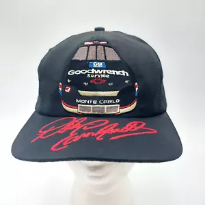 Vtg Dale Earnhardt Sr. Monte Carlo Goodwrench Snapback Hat Sports Image USA Made - Picture 1 of 9