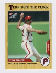 2020 Topps Now Turn Back The Clock Steve Carlton #96 Baseball Card (PR 471)