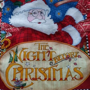 Libro suave con panel de tela Night Before Christmas Story completado - Imagen 1 de 5