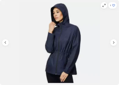 Chaqueta corta anorak 32 Degrees Cool para dama (catamarán azul marino melange, GRANDE) NUEVA CON ETIQUETAS Foto 1 de 3