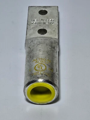 NSI Industries AL750N 750 MCM Aluminum 2 Hole Compression Lugs AL9CU 600V - Image 1 of 3