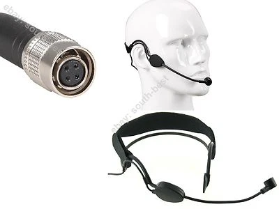 Pro Headset / Headworn Microphone Hirose 4Pin For Audio Technica Wireless - Image 1 of 4