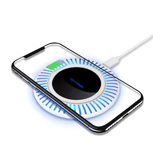 Techno S Fast Digital USB Wireless Charger with Night Light LED - White - Picture 1 of 6