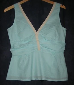 EDITH & ELLA aqua ruche wench TOP 10 RP£99 scrumptious! kawaii pin up - Picture 1 of 1