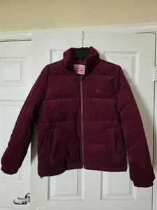 Chaqueta acolchada de pana Levi’s Zoe para dama (granate, pequeña) - Imagen 1 de 5
