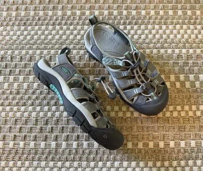 new KEEN Newport H2 Hiking Sport Waterproof Sandals 7 Steel Grey / Blue 1018834 - Image 1 of 4