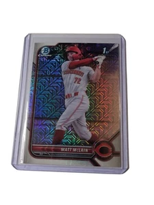 2022 Topps Bowman Chrome Mega Box Mojo Refractor Matt McLain 1st Bowman #BCP-245 - Picture 1 of 2