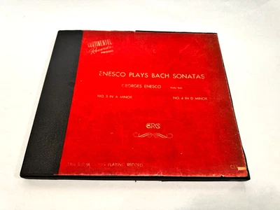 George Enesco Plays Bach Sonatas 1950 Continental Records Box CLP 105 (SS) - Image 1 of 4