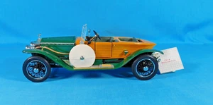 1914 FRANKLIN MINT ROLLS ROYCE SILVER GHOST DIE CAST MODEL CAR - LOTS OF DETAIL - Picture 1 of 13