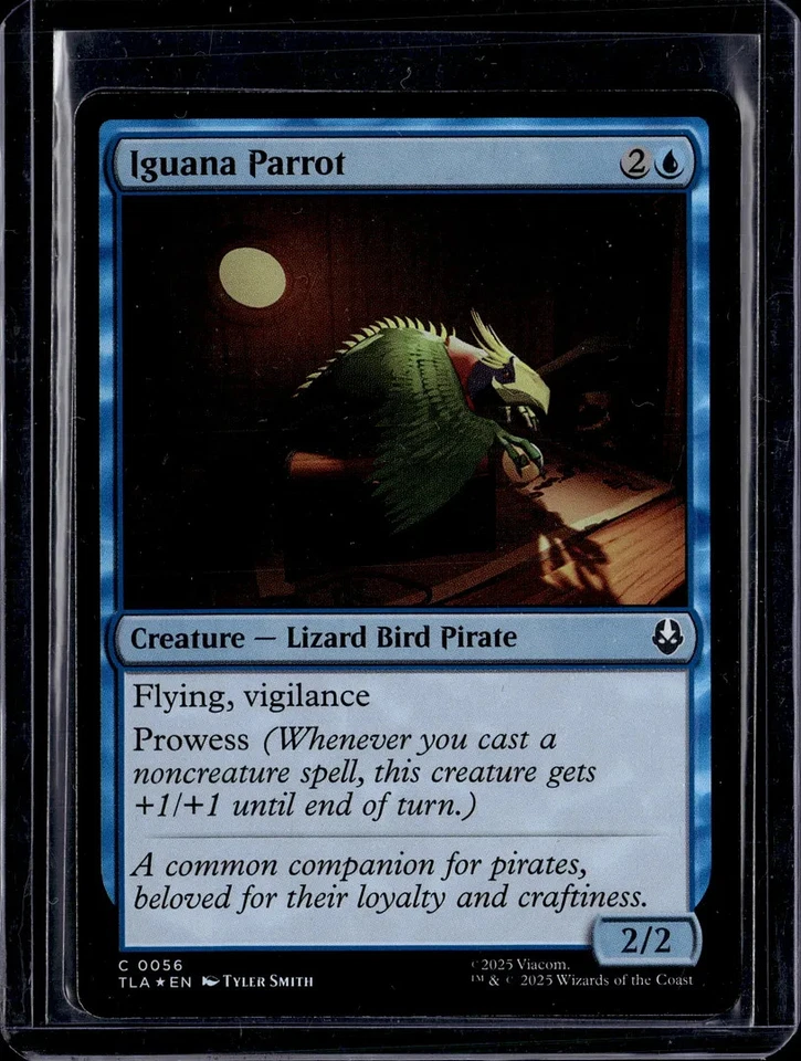 Iguana Parrot - 56 - Foil - TLA - NM - MTG Magic the Gathering - Image 1 of 1