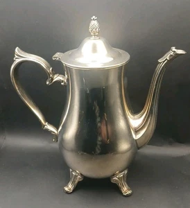 Vintage International Silver Company Silver Plated Teapot Pineapple Finial Top - Picture 1 of 13