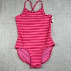Cat & Jack Girls Size XL 14 Pink Swimsuit One Piece - Picture 1 of 8