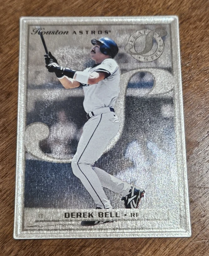 1996 Leaf Preferred Steel Derek Bell Houston Astros# 18 - Image 1 of 2