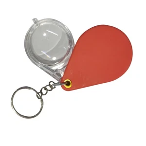 10X Small Magnifying Glass Pocket Magnifier Folding Magnifying Glass Keycha Fit - Picture 1 of 5