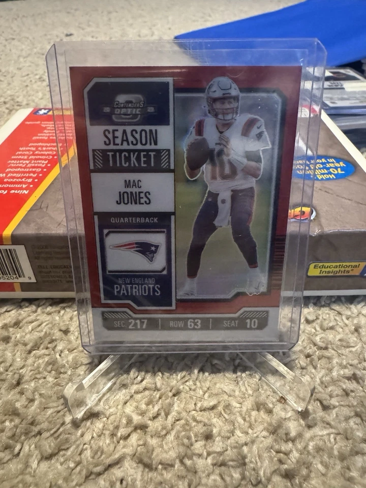 Mac Jones 2022 Contenders Optic Red Prizm #38 /175 Patriots 49ers - Image 1 of 1