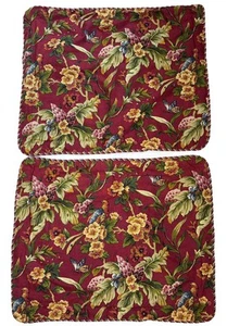 Waverly Mystique set cuscino finta rosso marrone floreale cottage core romanticismo - Foto 1 di 6