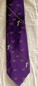 Corbata Polo Ralph Lauren Novedad Tenis Vintage Para Hombre Hecha a Mano - Imagen 1 de 3