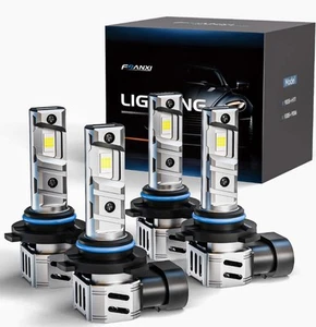 FRANX1 9005/HB3 9006/HB4 Bulbs Combo Fog Lights 120W 32000LM Super Bright 6000K - Picture 1 of 3
